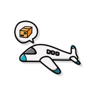 airplane cargo doodle