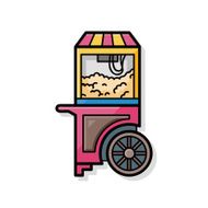 popcorn machine doodle