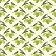 seamless vector pattern with olives N2