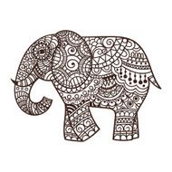Decorative elephant illustration N7