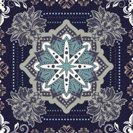 Floral ethnic background ornamental wallpaper with decorative elements