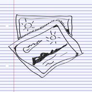 Simple doodle of a photograph