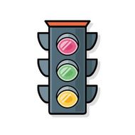 Traffic lights doodle