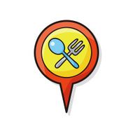 GPS diner doodle