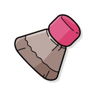 cosmetic brush doodle