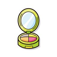 cosmetic powder doodle