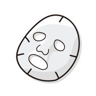 Facial mask doodle
