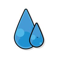 rainy drop doodle