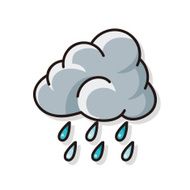 rainy cloud doodle N3