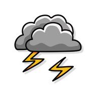 rainy cloud doodle N6