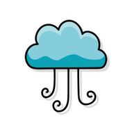 rainy cloud doodle N7