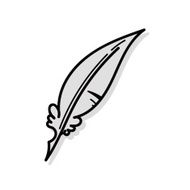 Quill pen doodle