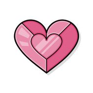 heart decoration doodle