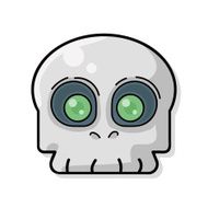 skull Doodle N6