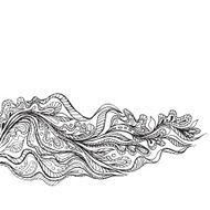 Black hand drawn doodle frame N3