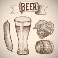 Beer Drawing by hand N8