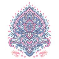 Beautiful Indian floral mandala ornament N2