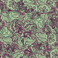 Seamless abstract hand-drawn floral pattern N2