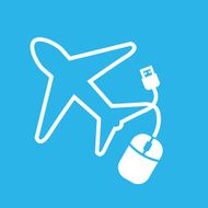 Mouse in plane shape