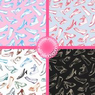 Vector Shoes Seamless Patterns