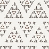 Vector seamless texture of hand-painted triangles N10