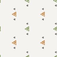 Vector seamless texture of hand-painted triangles N14