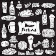 Beer festival vector set N3