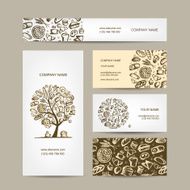 Bakery business cards design