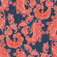 Seamless Paisley pattern in indian style