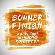 Brush Style Hand Draw Font Abc