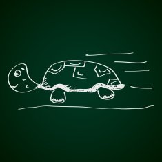 Simple doodle of a tortoise