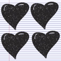 Simple doodle of a heart N2