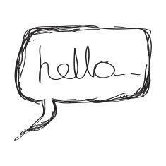 Simple doodle of a hello N2