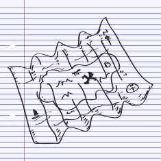 Simple doodle of a map N2