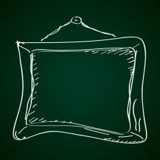 Simple doodle of a picture frame