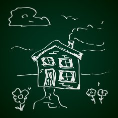 Simple doodle of a house N4