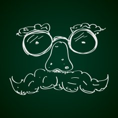 Simple doodle of a funny face N2