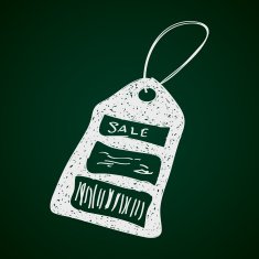 Simple doodle of a sale tag N5