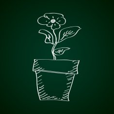 Simple doodle of a plant N2