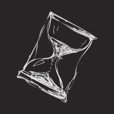 Simple doodle of a hourglass
