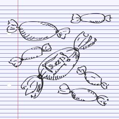 Simple doodle of some sweets N2