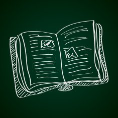 Simple doodle of a book N4
