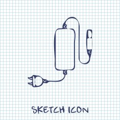 Icon of Phone Charger vector illustration