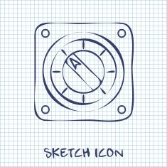 vector icon of gauge