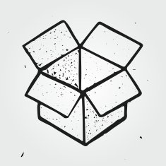 Hand drawn open box N2