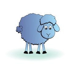 Cartoon sheep vector lamb