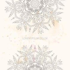 Floral abstract ornament vector illustration N8