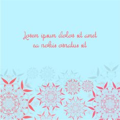 Floral abstract ornament vector illustration N13