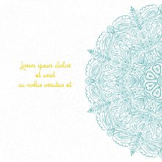 Floral abstract ornament vector illustration N15