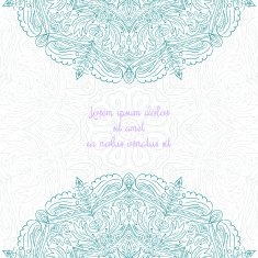 Floral abstract ornament vector illustration N17